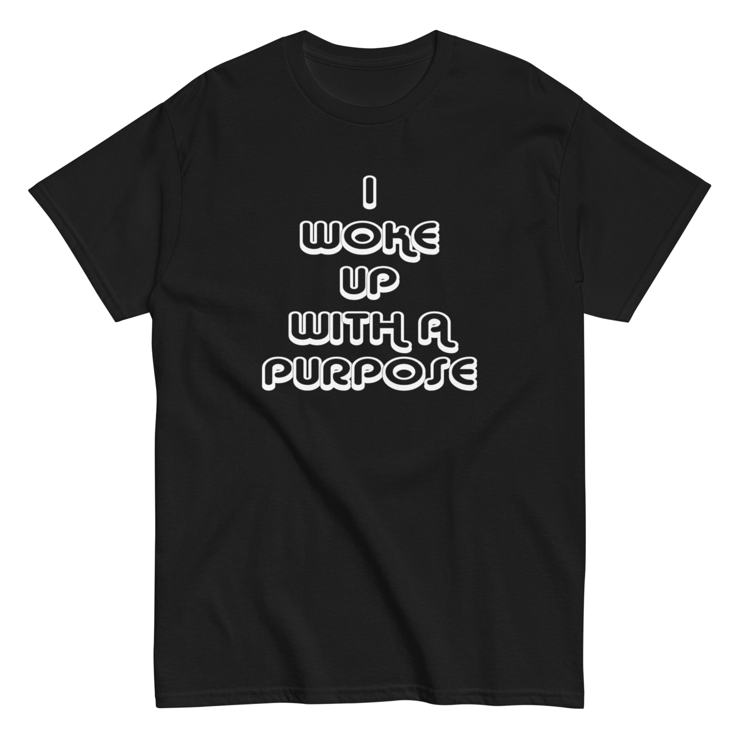 I Woke Up Tee (Black/White)