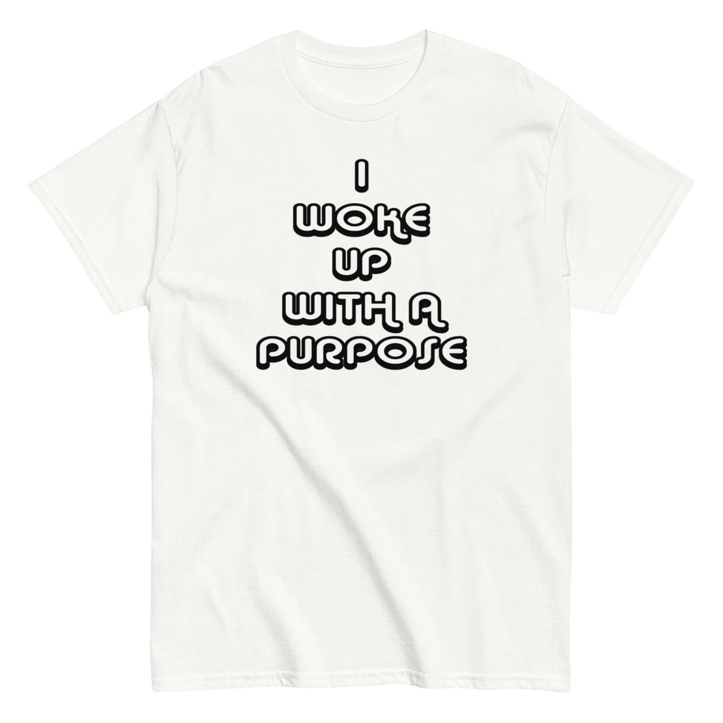 I Woke Up Tee (White/Black)